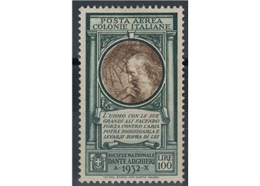 COLONIES GENERAL ISSUES 1932 Dante Alighieri £ 100 MNH**