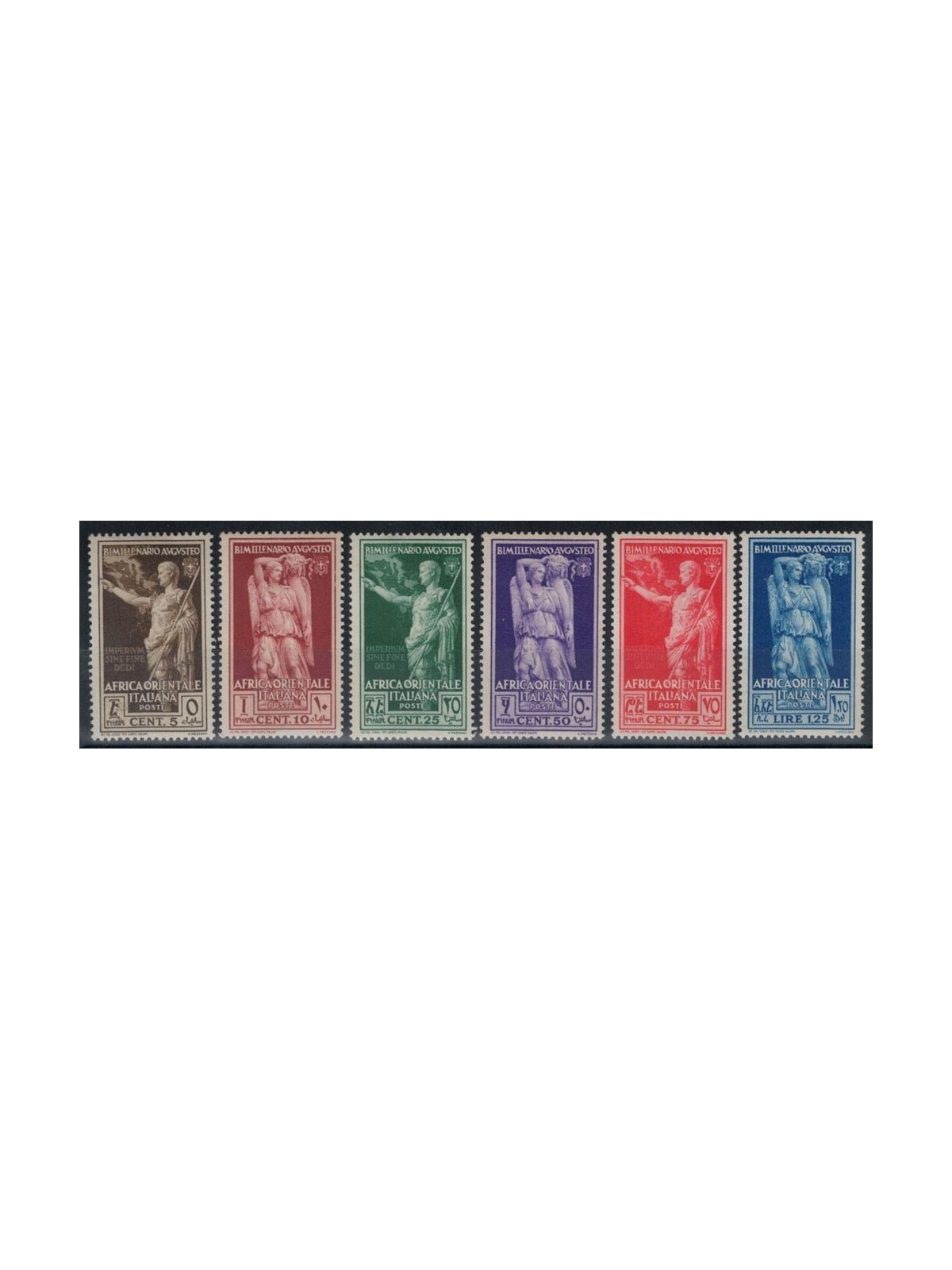 AFRICA ORIENTALE ITALIANA 1938 Bimillenario Augusto 6v MNH**
