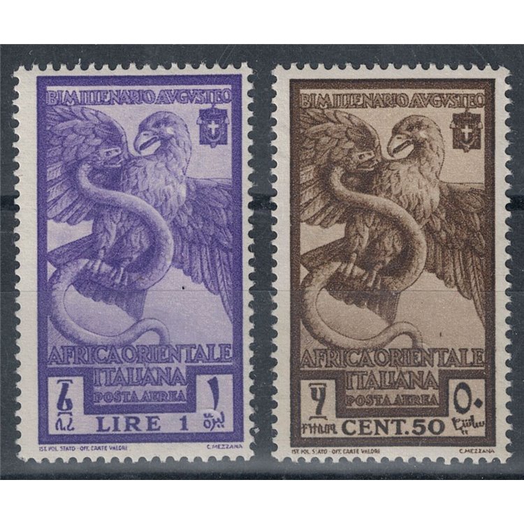 ITALIAN EAST AFRICA 1938 Bimillenario Augusto (airmail) 2v MNH**