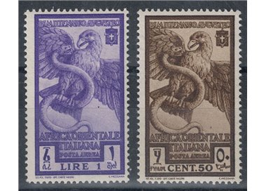 AFRICA ORIENTALE ITALIANA 1938 Bimillenario Augusto (posta aerea) 2v MNH**