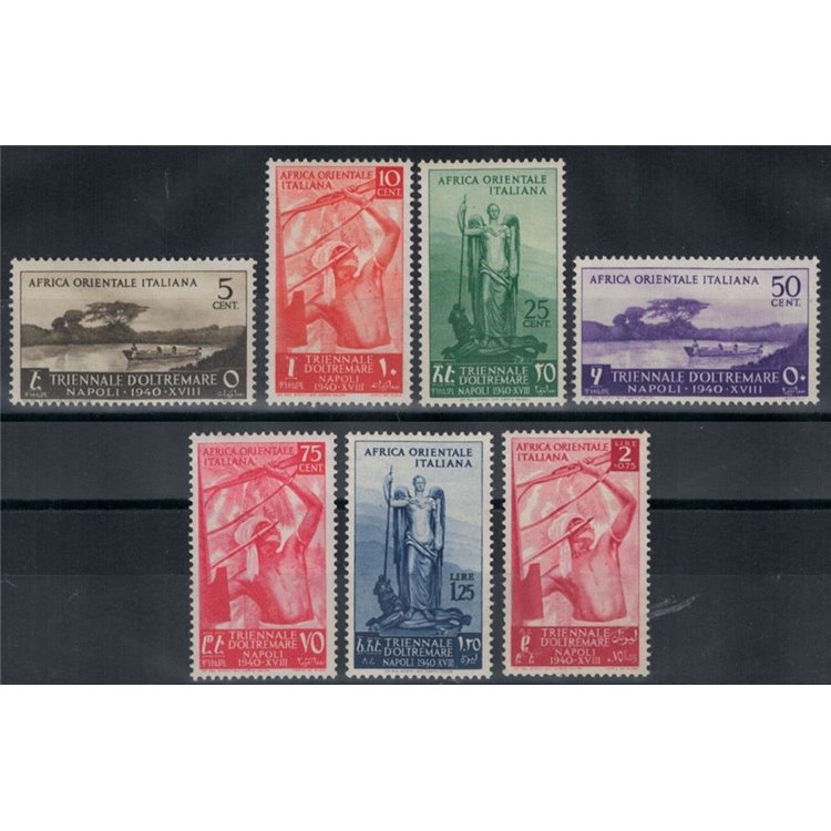 ITALIAN EAST AFRICA 1940 Triennale d'oltremare 7v MNH**