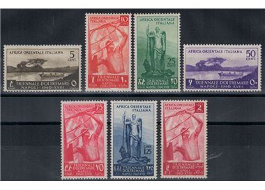 ITALIAN EAST AFRICA 1940 Triennale d'oltremare 7v MNH**
