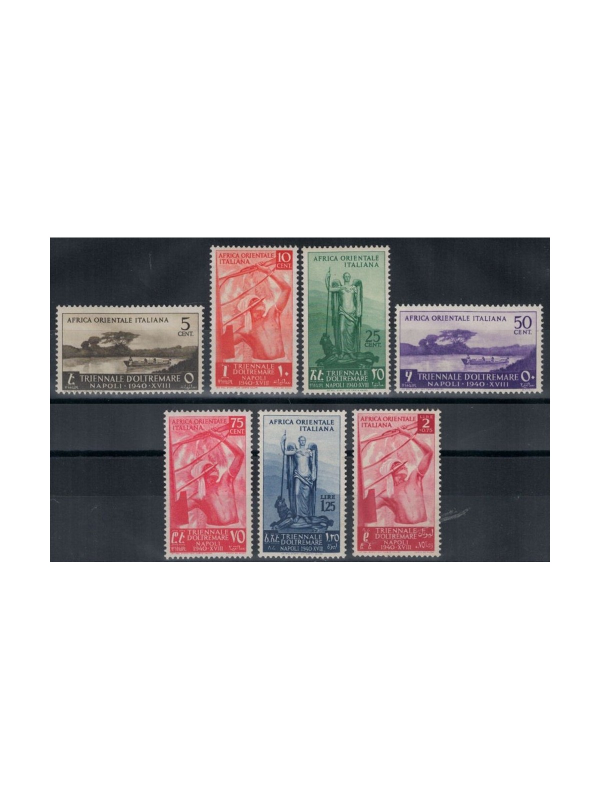 ITALIAN EAST AFRICA 1940 Triennale d'oltremare 7v MNH**