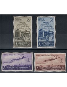 AFRICA ORIENTALE ITALIANA 1940 Triennale d'oltremare (posta aerea) 4v MNH**