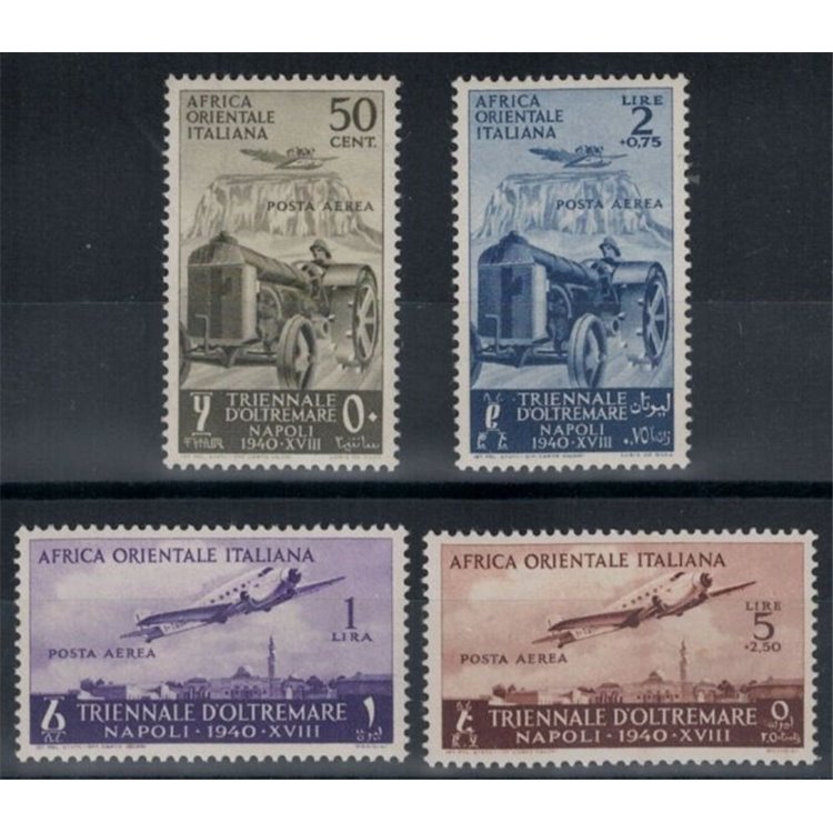 ITALIAN EAST AFRICA 1940 Triennale d'oltremare (airmail) 4v MNH**
