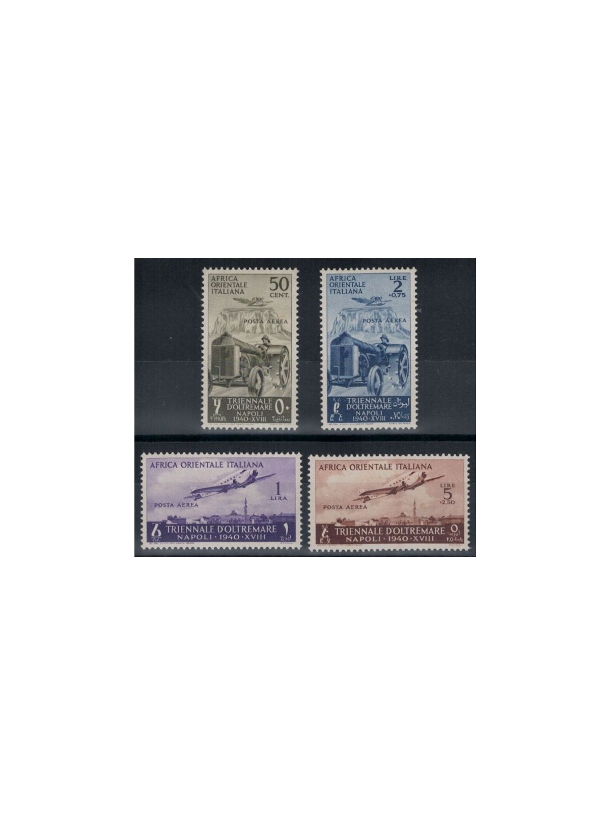 ITALIAN EAST AFRICA 1940 Triennale d'oltremare (airmail) 4v MNH**