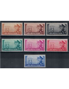 ITALIAN EAST AFRICA 1941 Italian-German brotherhood 7v MNH**