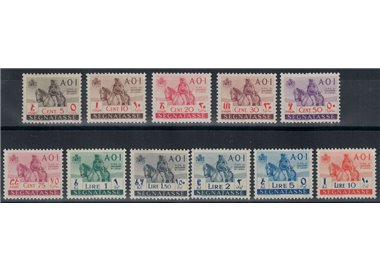 ITALIAN EAST AFRICA 1942 Tax stamp 11v MNH**