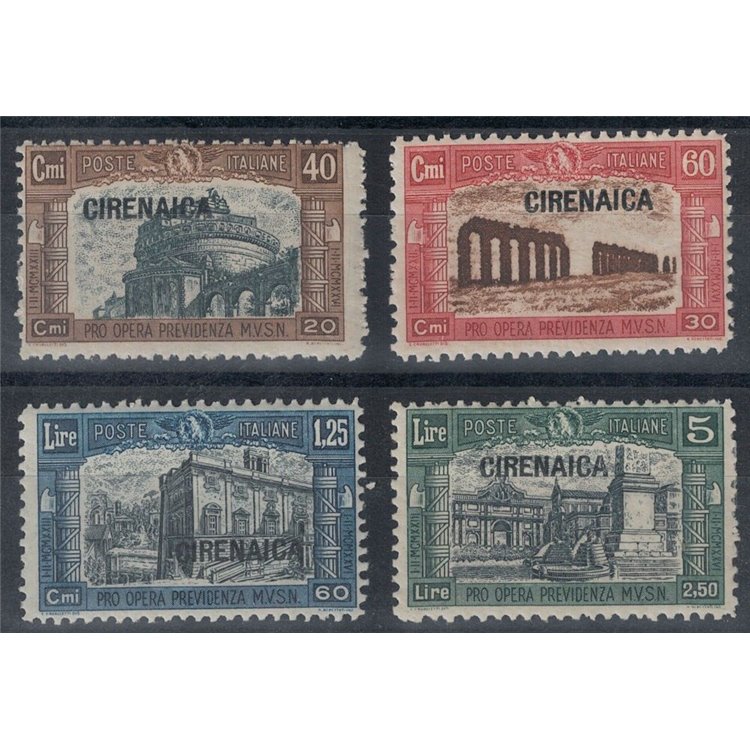 CYRENAICA 1927 Militia I 4v MNH**