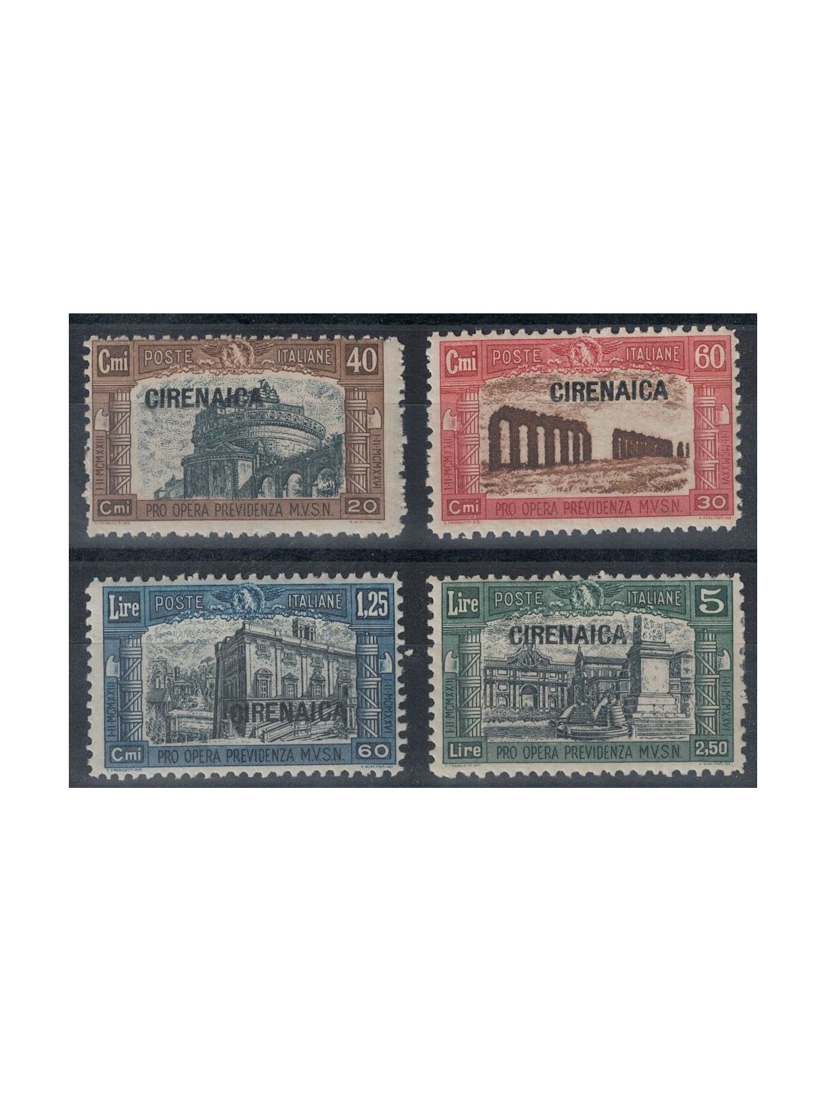 CYRENAICA 1927 Militia I 4v MNH**