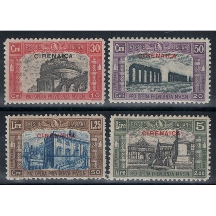 CYRENAICA 1929 Militia II 4v MNH**