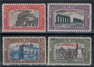 CYRENAICA 1929 Militia II 4v MNH**