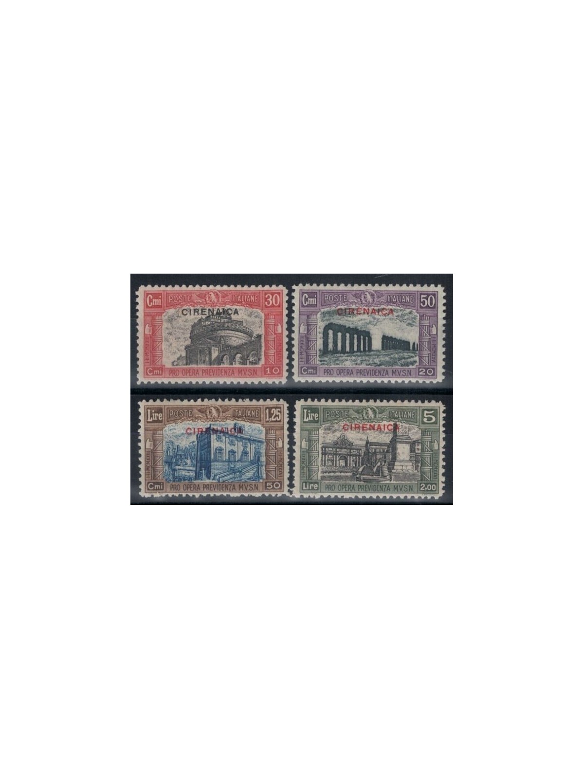 CYRENAICA 1929 Militia II 4v MNH**