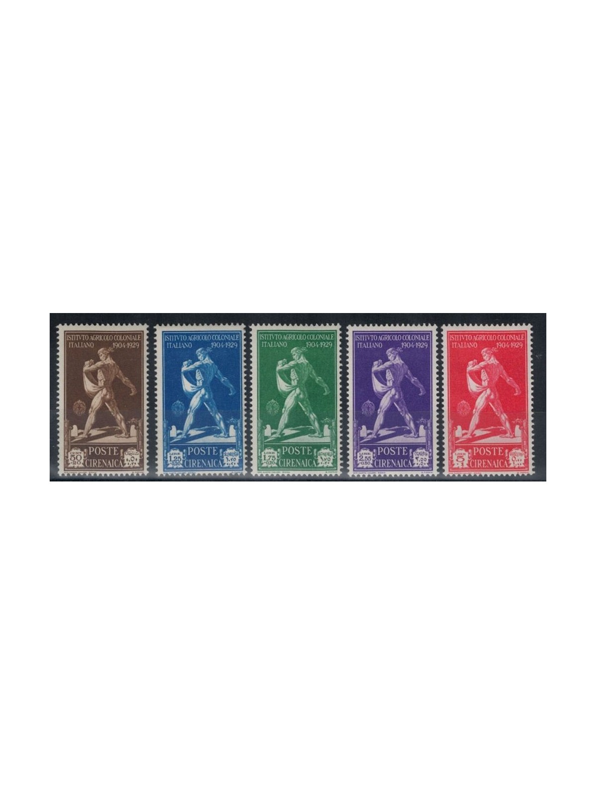CYRENAICA 1930 Italian Agricultural Institute 5v MNH**