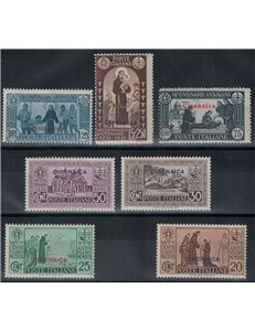 CYRENAICA 1931 Saint Anthony 7v MNH**