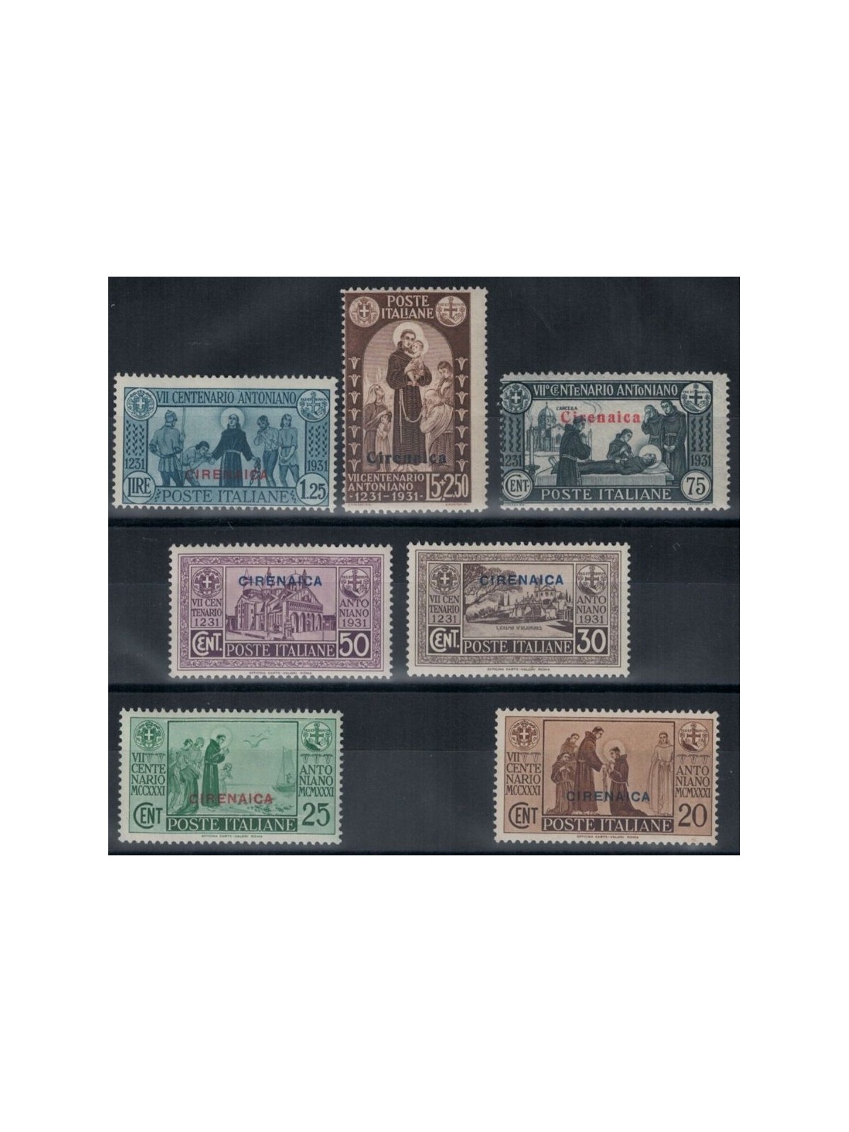 CIRENAICA 1931 Sant'Antonio 7v MNH**