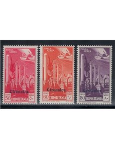 CIRENAICA 1932 Posta aerea di Tripolitania soprastampata 3v MNH**