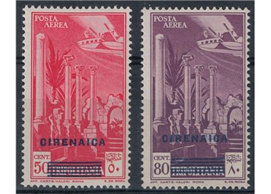 CYRENAICA 1932 Tripolitania airmail overprinted 2v MNH**