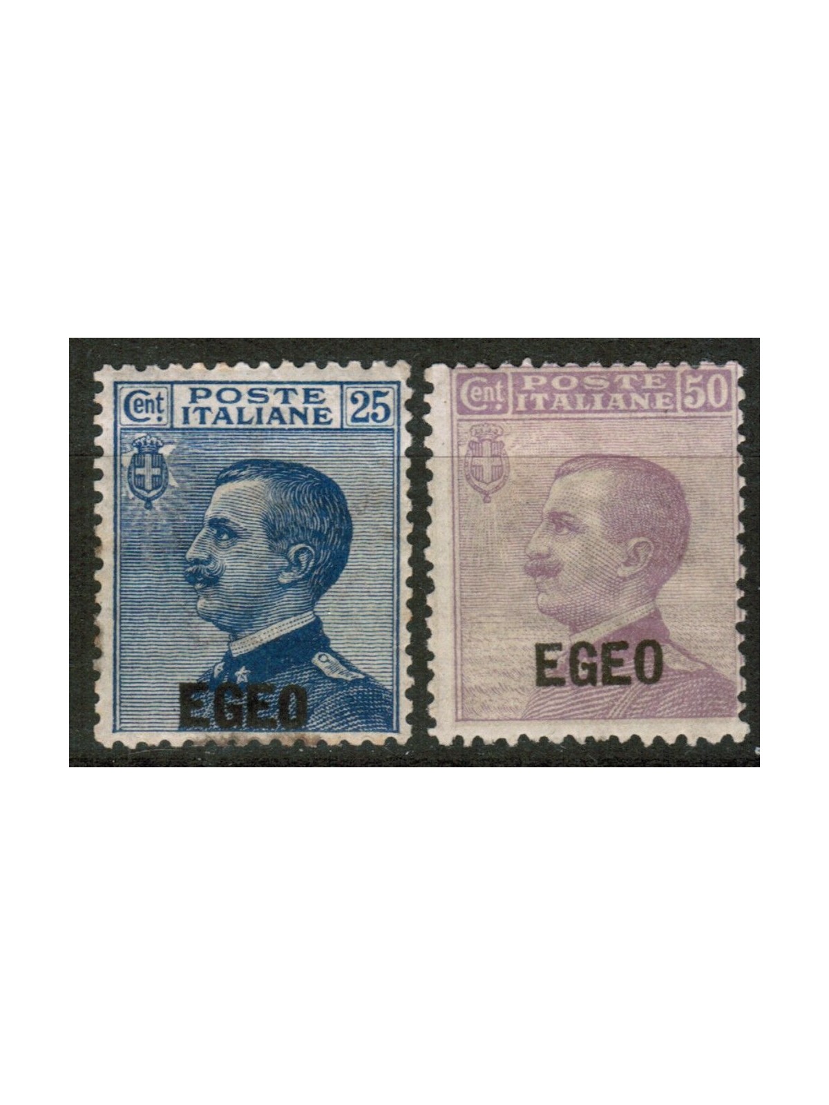 EGEO 1912 Tipo Michetti soprastampati 2v MH*