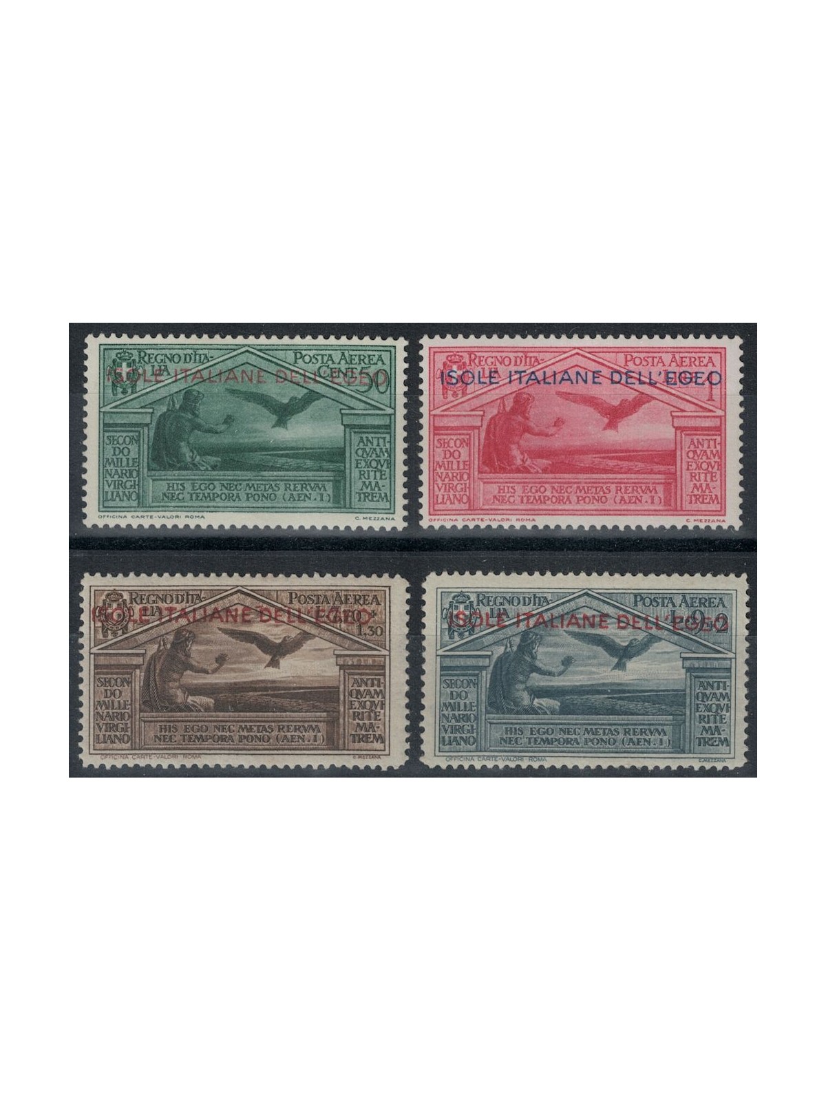 AEGEAN 1930 Virgil (airmail) 4v MH*