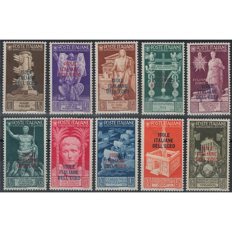 EGEO 1938 Augusto 10v MH*