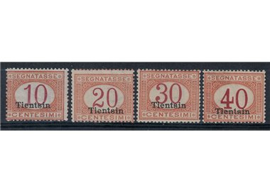 LEVANTE (TIENTSIN) 1917 Segnatasse 4v MNH**