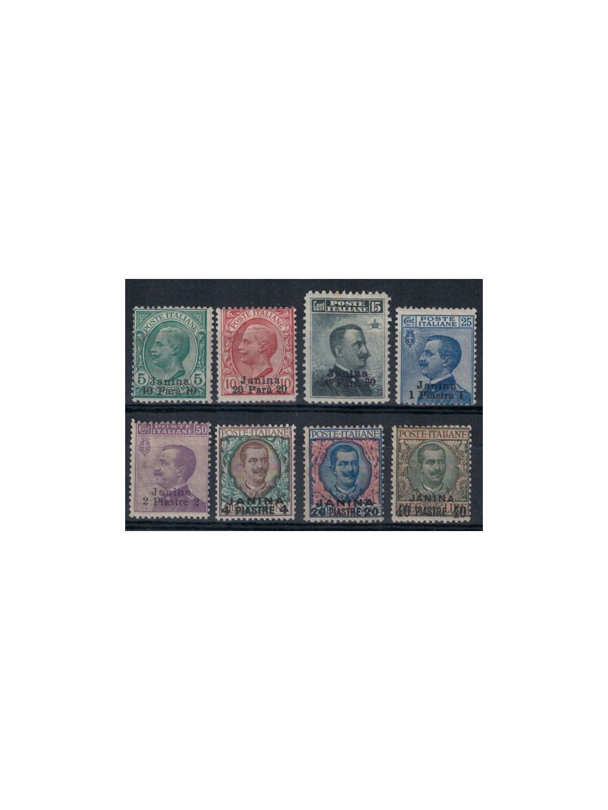 LEVANTE (JANINA) 1909-11 Serie ordinaria 8v MH*