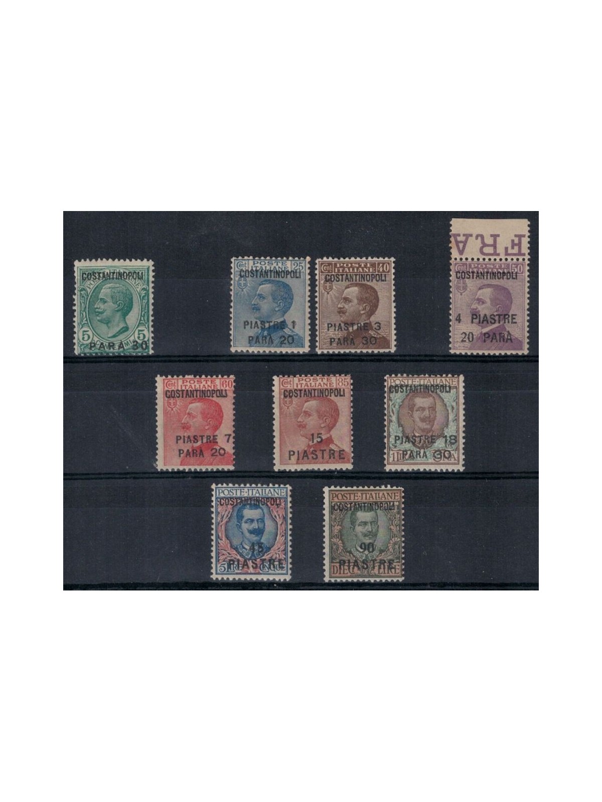 LEVANTE (COSTANTINOPOLI) 1923 Serie ordinaria 9v MNH**