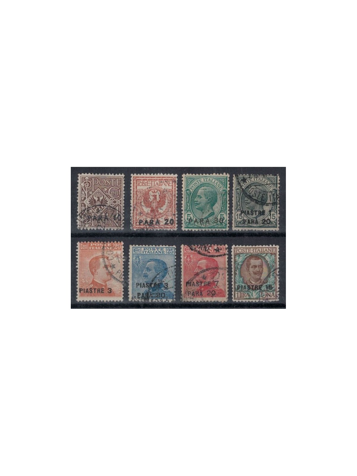 LEVANT (CONSTANTINOPLE) 1921-22 Ordinary series 8v used