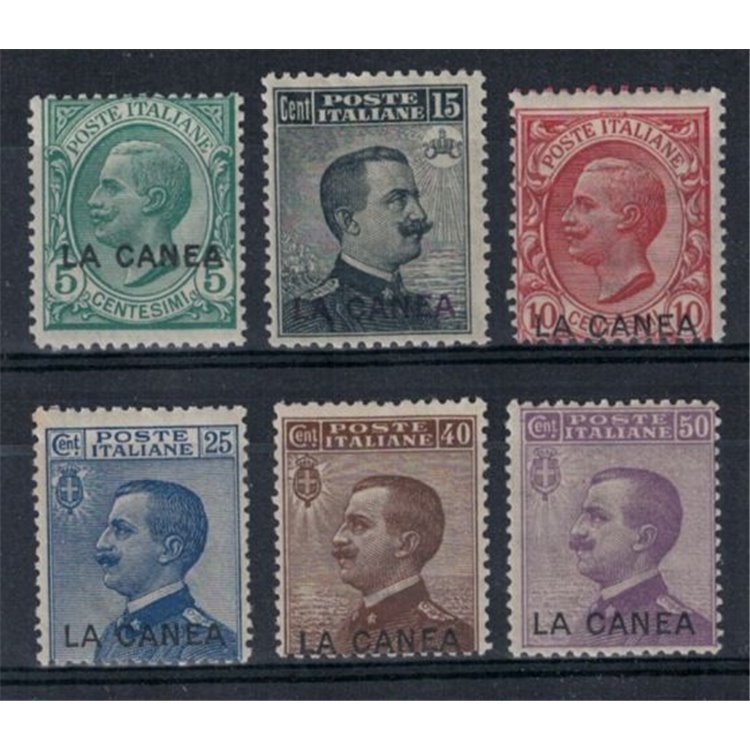 CRETE (CHANIA) 1907/12 Ordinary series 6v MNH**