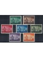 ALBANIA (GERMAN OCCUPATION) 1944 Disaster relief 7v MH*