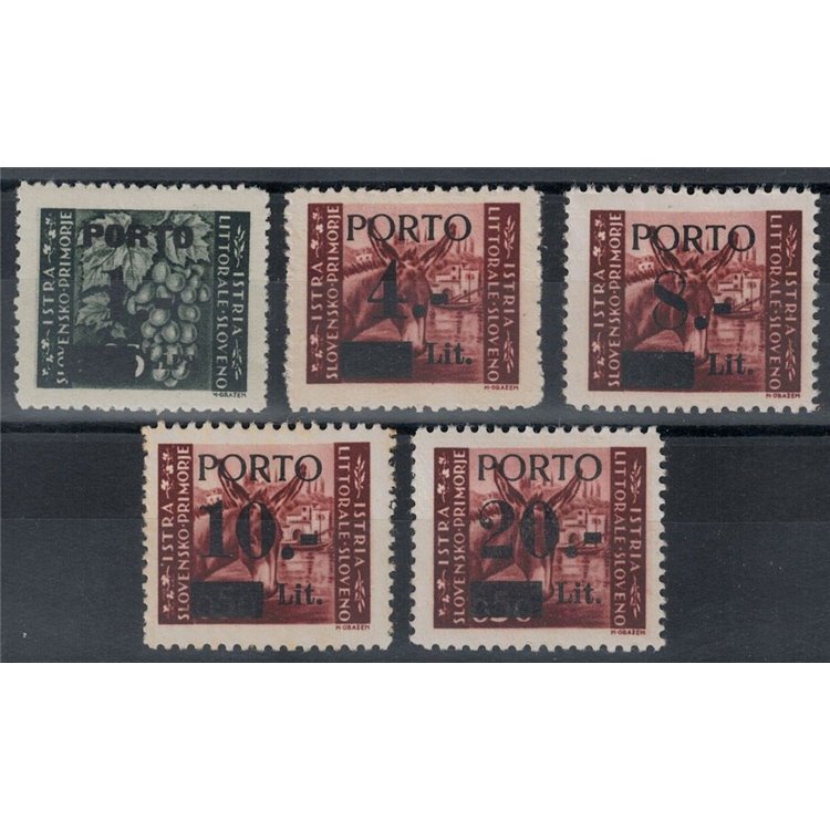 ISTRIA - SLOVENIAN COAST 1945 Tax stamp I 5v MH*