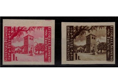 ISTRIA - LITORALE SLOVENO 1946 Cattedrale San Giusto 2v MNH**