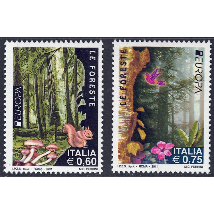 ITALIA 2011 Europa 2v MNH**