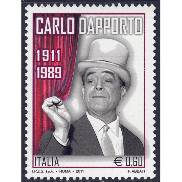 ITALIA 2011 Carlo Dapporto MNH**