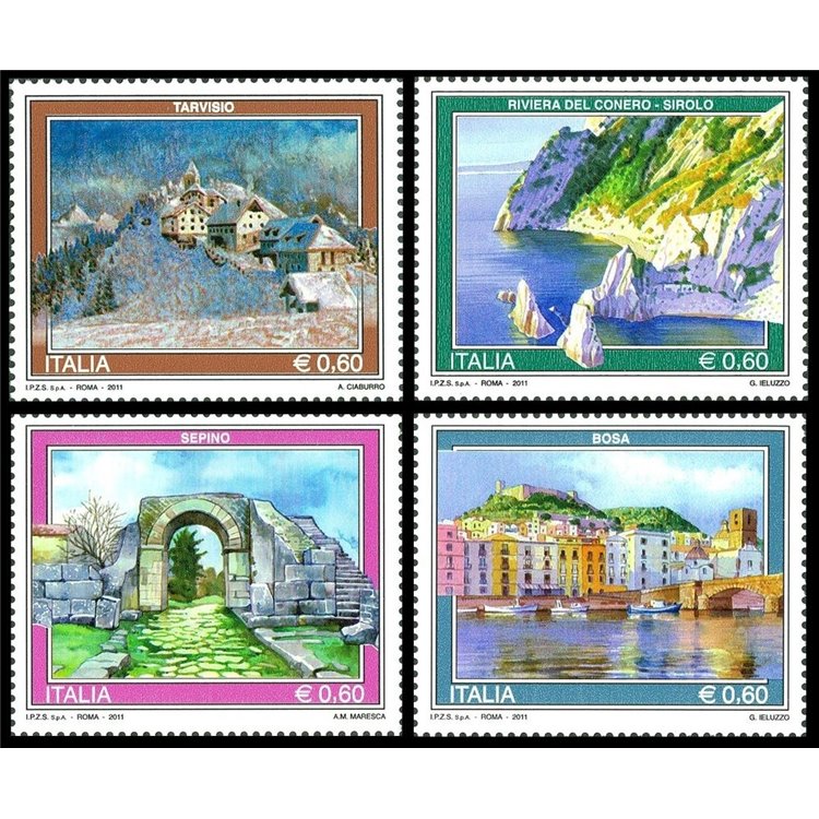 ITALY 2011 Tourism 4v MNH**