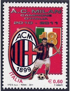 ITALIA 2011 Milan campione d'Italia MNH**