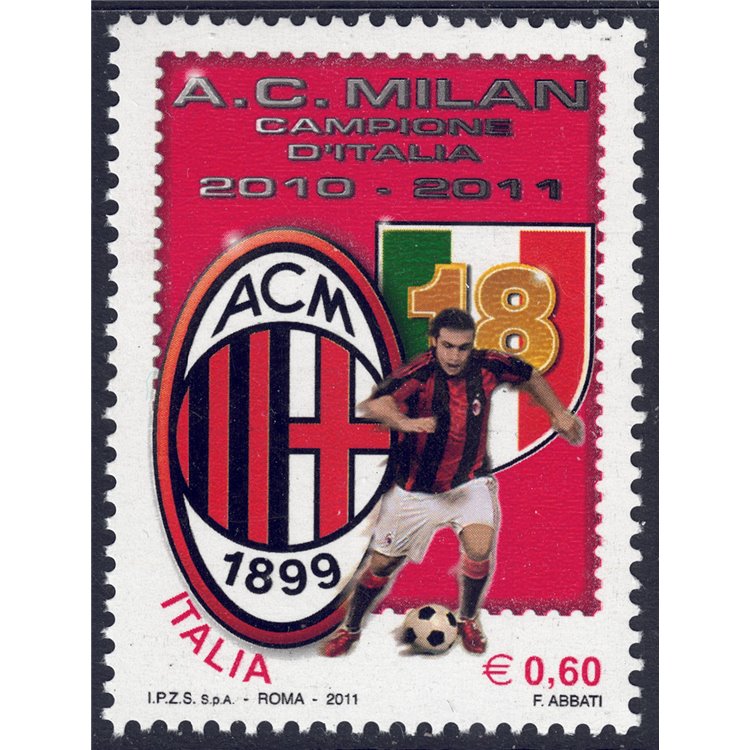 ITALY 2011 Milan, Italian champions MNH**