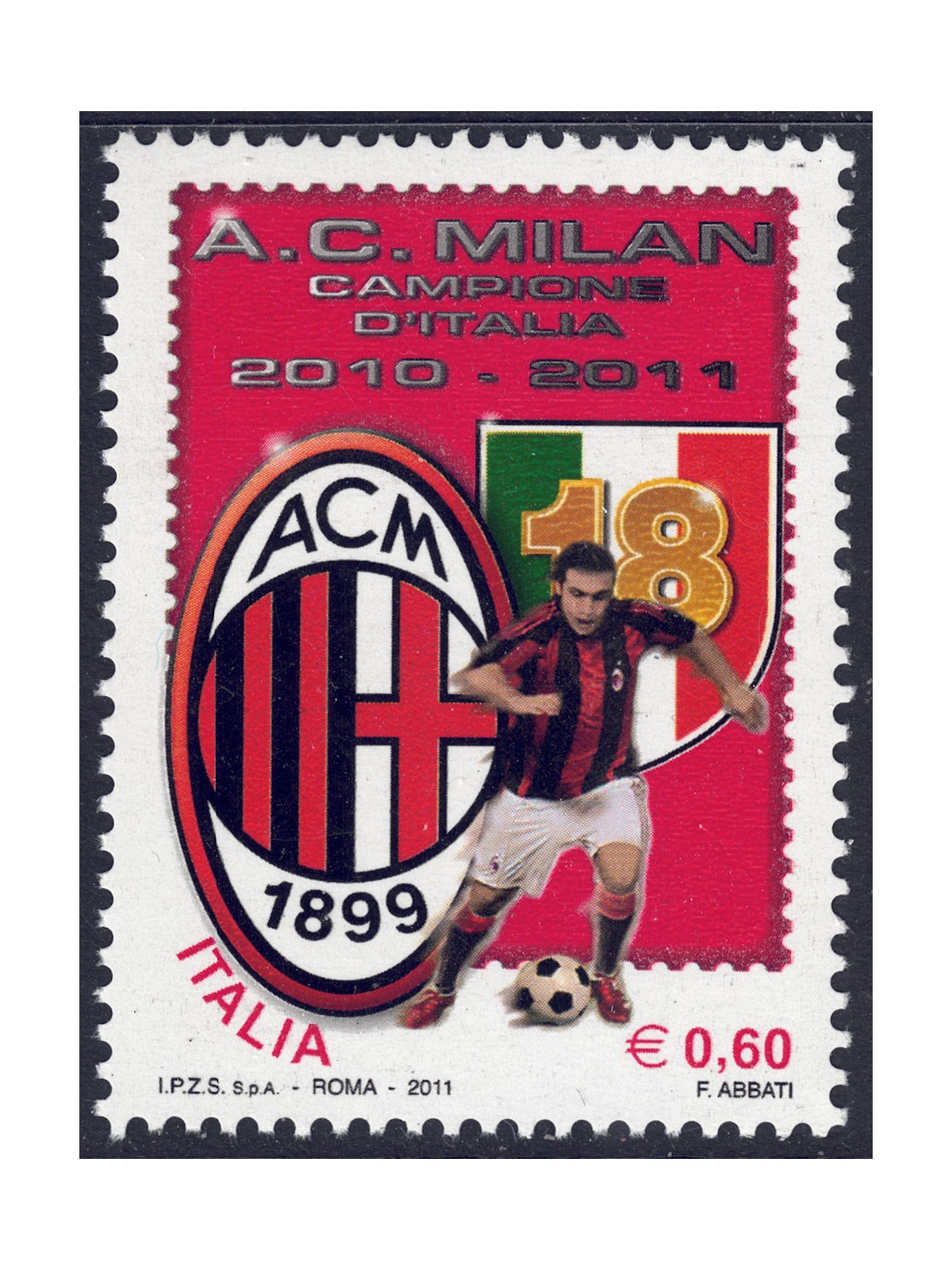 ITALY 2011 Milan, Italian champions MNH**