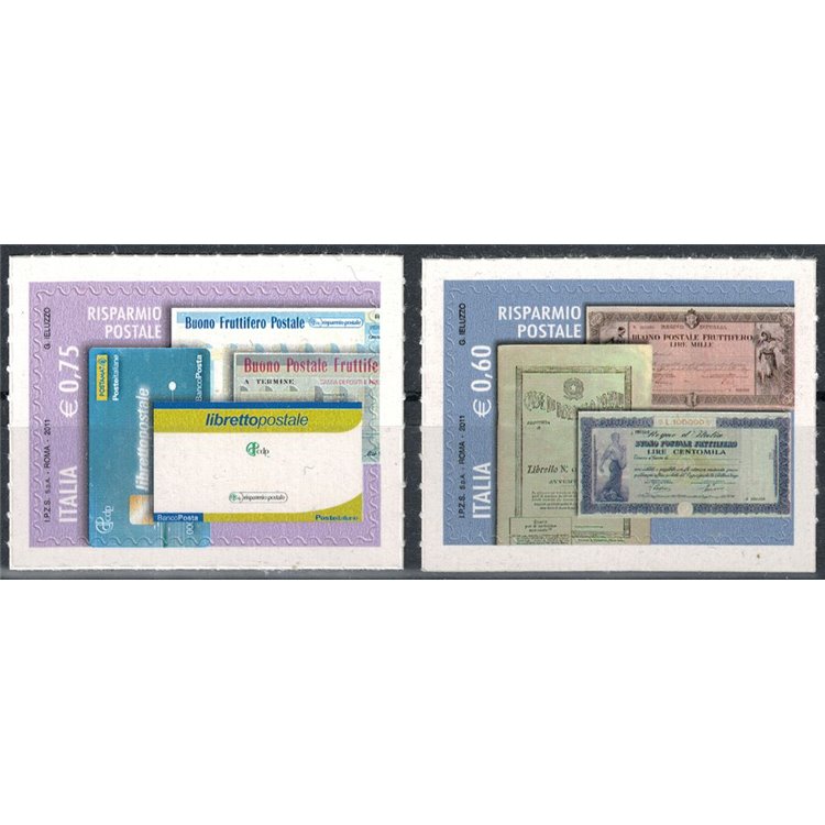 ITALIA 2011 Risparmio postale 2v MNH**