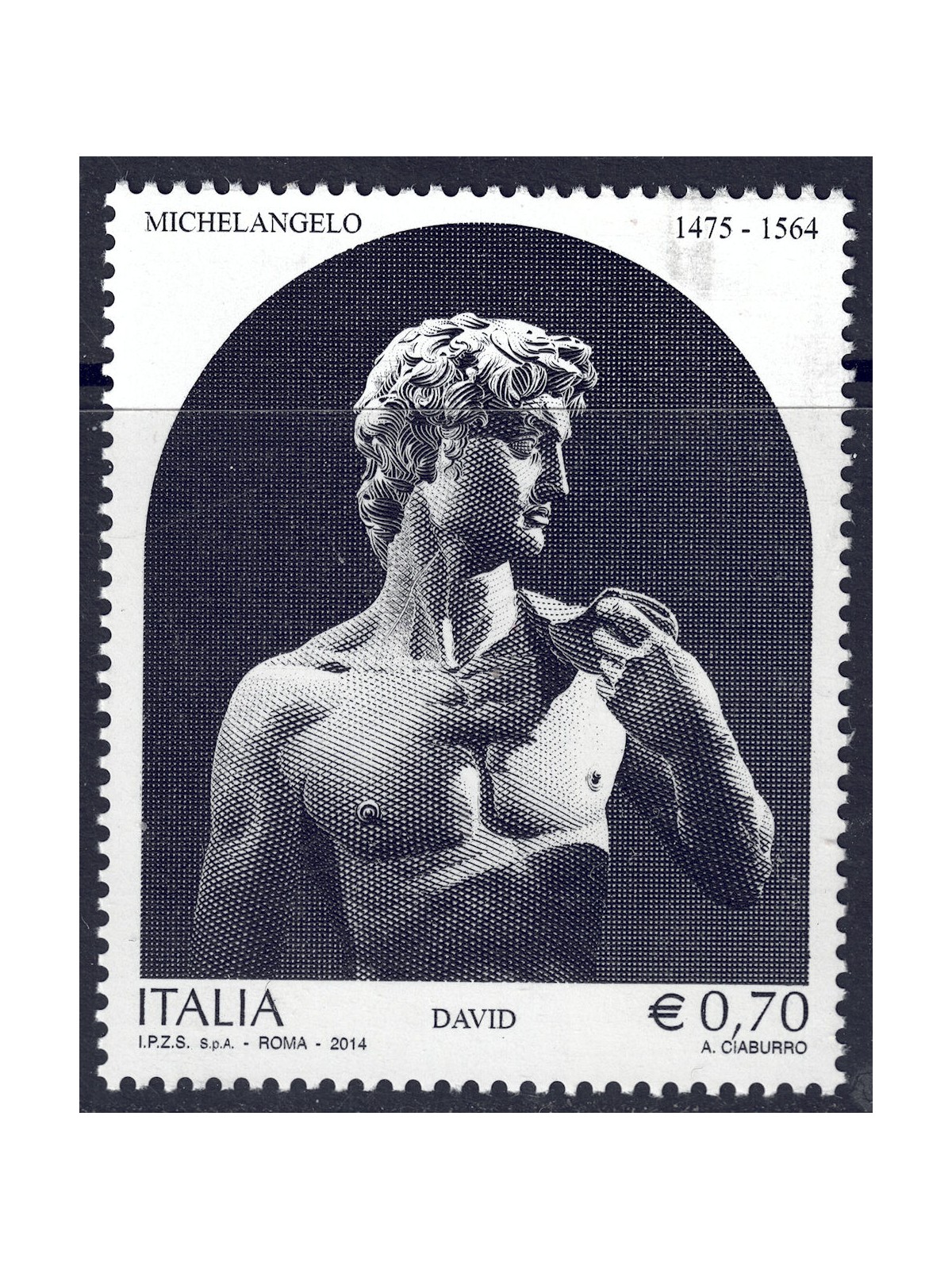 ITALY 2014 Michelangelo MNH**