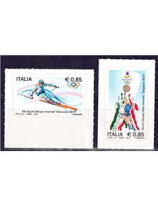 ITALY 2010 Olympics 2v MNH**