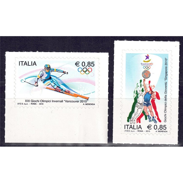 ITALIA 2010 Olimpiadi 2v MNH**