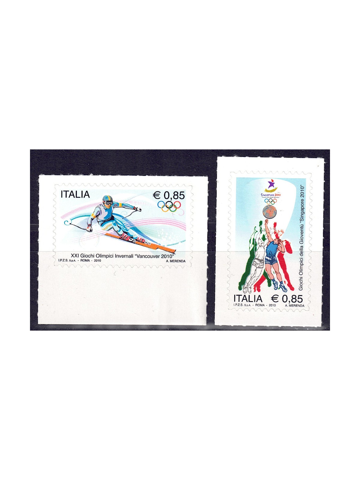 ITALY 2010 Olympics 2v MNH**