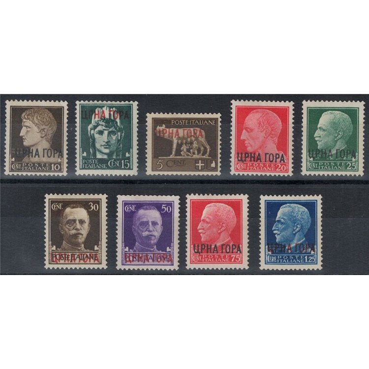 MONTENEGRO 1941 Imperiale soprastampata 9v MH*