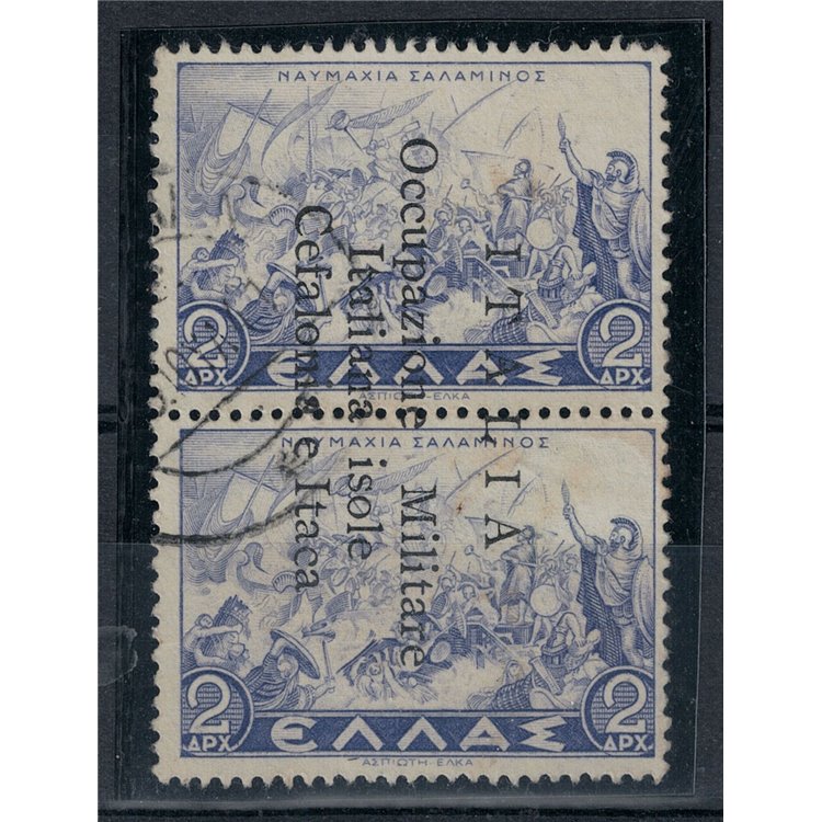 CEFALONIA E ITACA (ARGOSTOLI) 1941 Mitologica (2 + 2 dracme) 2v us