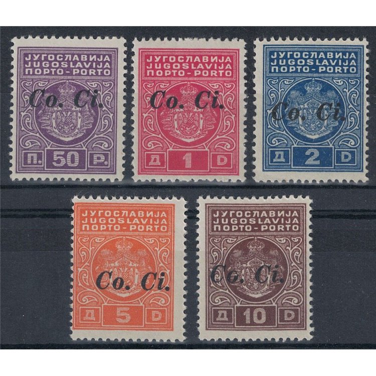 LUBIANA 1941 Segnatasse (Co.Ci.) 5v MH*