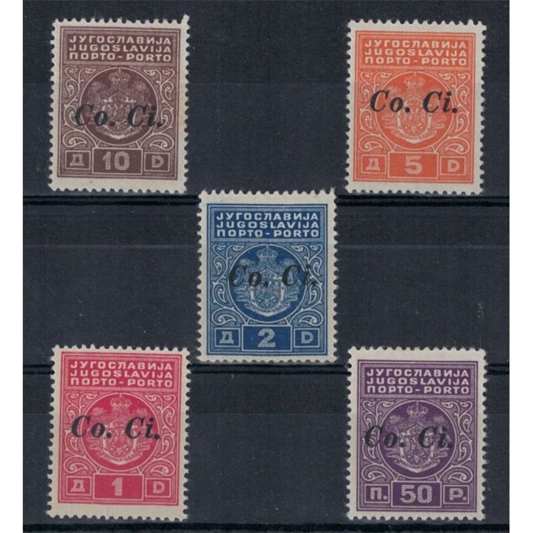 LUBIANA 1941 Segnatasse (Co.Ci.) 5v MH*