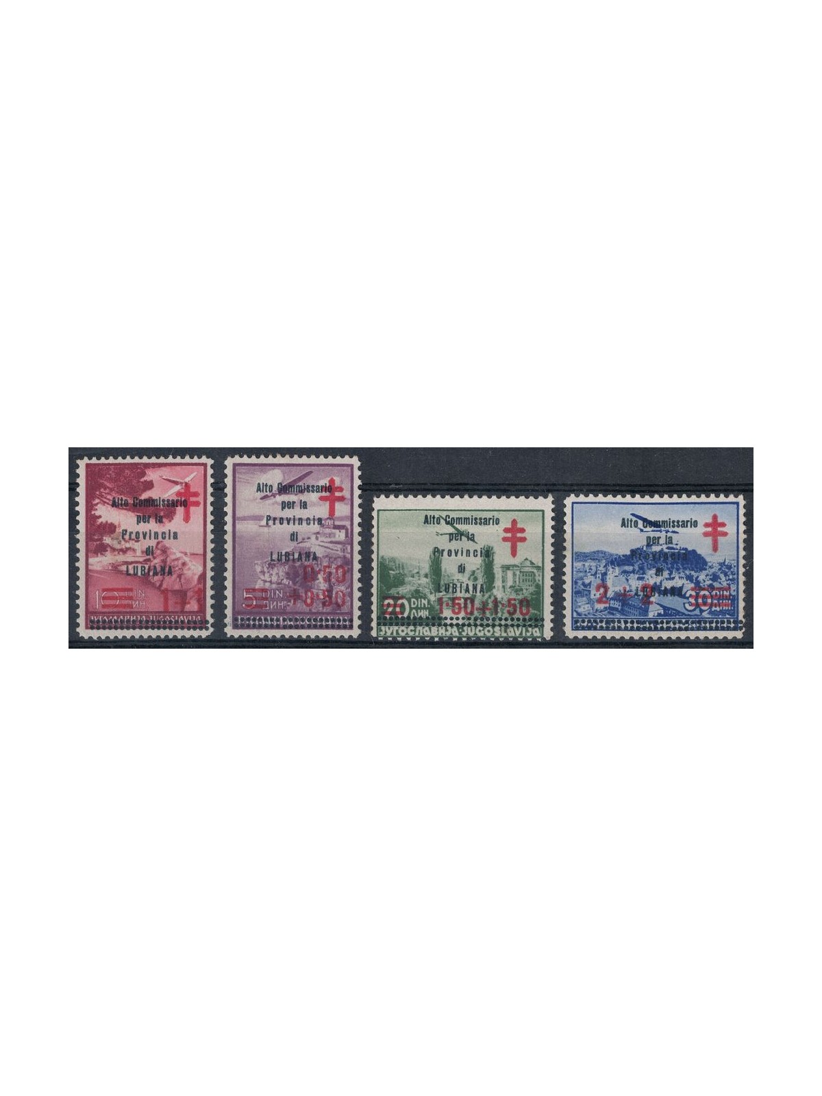 LUBIANA 1941 Anti-tuberculosis (High Commission) 4v MNH** ©