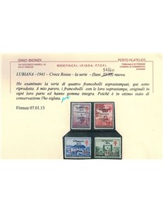 LUBIANA 1941 Antitubercolari (Alto Commissariato) 4v MNH** ©